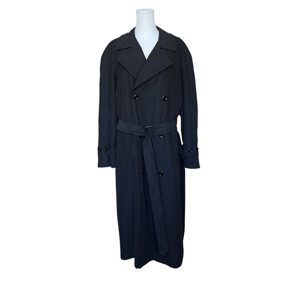 Joseph Feiss Mens Overcoat Size 40 Double Breasted Trench Wool‎ Blend Old Money